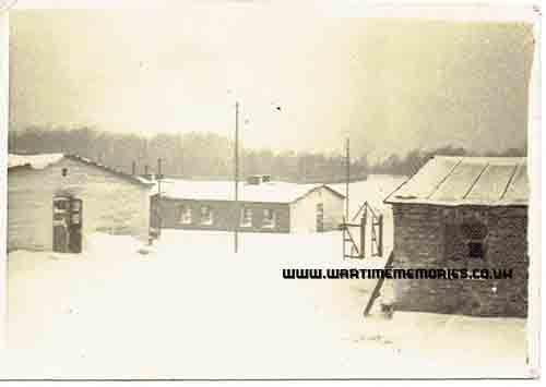 German POW camp under 2 foot of snow